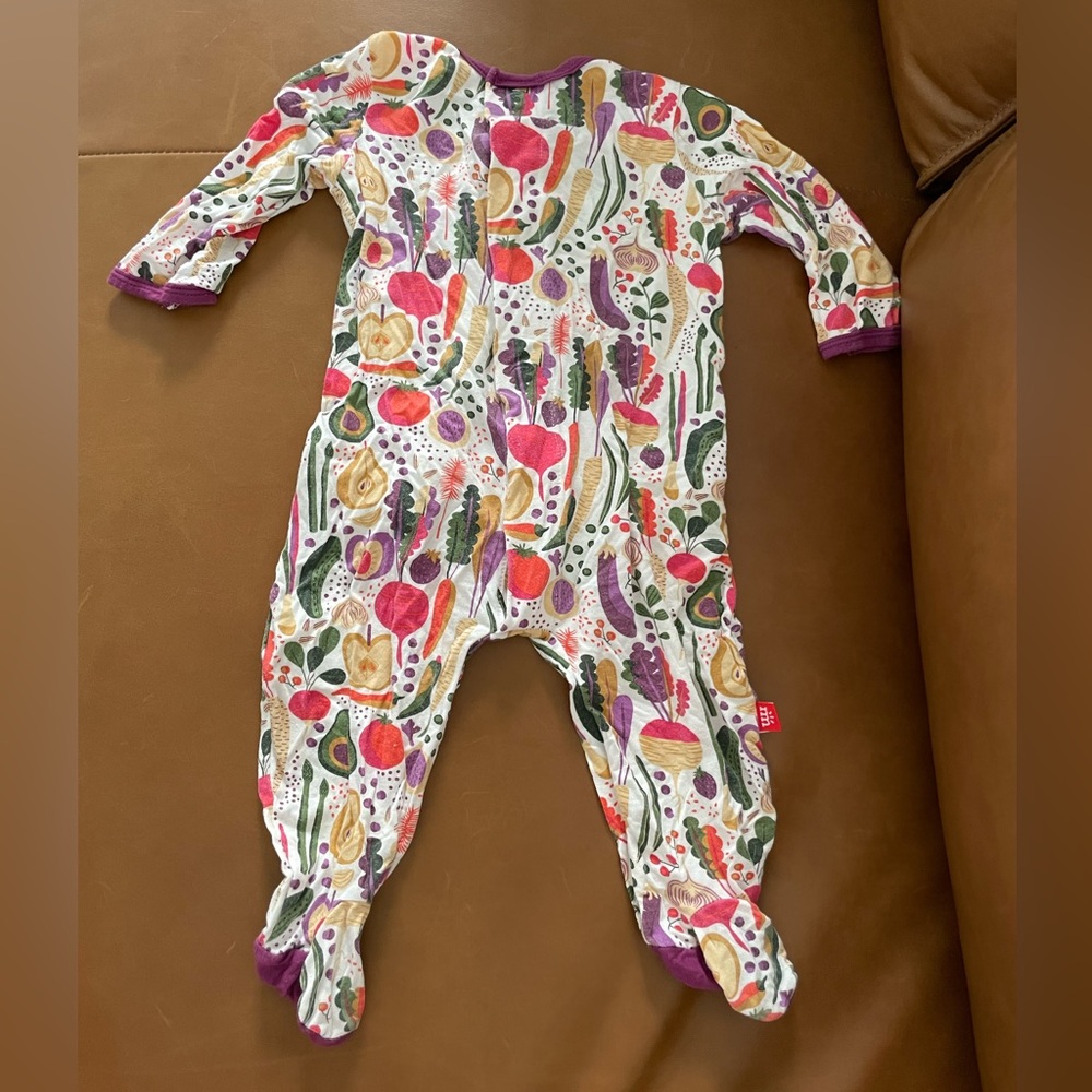 Magnetic Me Multicolor Patterned Kids Footie